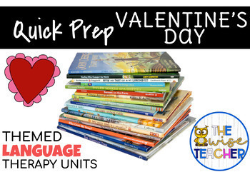 Preview of Valentines Bundle Theme | Reading Comprehension | Speech Therapy Book Companions