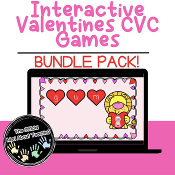 Preview of Valentines CVC Interactive Game Bundle | Google Slides