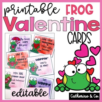 Preview of Valentines Cards From Teacher | EDITABLE 