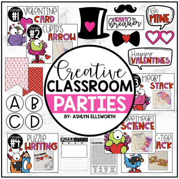 Preview of Valentine’s Party Activities | Editable Parent Letter, Class List, and Decor