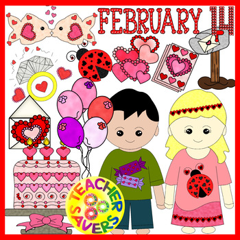 Preview of Valentines Clip Art Set Commercial and Personal Use