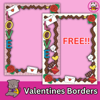 Preview of Valentines Clipart Borders Free