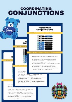 Preview of Valentines Coordinating Conjunctions with 50 Practice Sentences February 2024