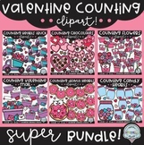 Valentines Counting Clipart SUPER Bundle