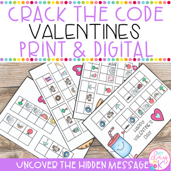 Preview of Valentines Crack the Code | Print & Digital | February & Valentine's Day