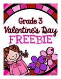 Valentine's Day - 3rd Grade Math & ELA FREEBIE