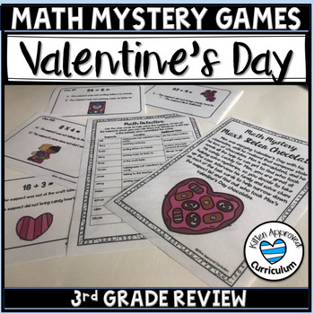 Preview of Valentines Day Multiplication and Division Task Cards Math Game