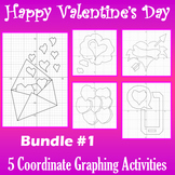 Valentine's Day - Bundle #1 - 5 Coordinate Graphing Activities