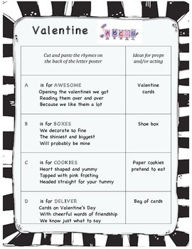 Preview of Valentine's Day ABC play for early readers