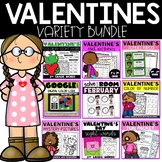 Valentines Day Activities - 1st and 2nd Grade Math ELA Bun