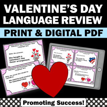 Preview of Valentines Day Activities Speech Therapy Centers Games ELA Morning Work Literacy