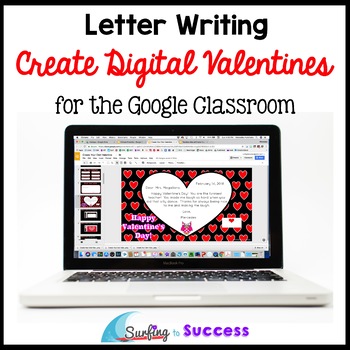 Preview of Valentines Day Activities: Create Digital Valentines for the Google Classroom