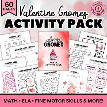 Preview of Valentines Day Activities, Games, Puzzles, Mazes, Coloring Pages, Worksheets
