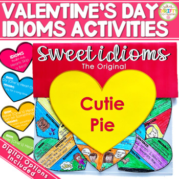 Preview of February Bulletin Board Idea & Valentines Day Craft Activities - Idioms Activity