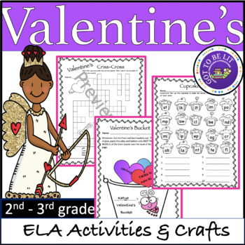 Preview of Valentines Day Activities / No Prep Literacy Activities / 2nd grade, 3rd grade