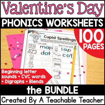 Preview of Valentines Day Activities | Phonics Bundle
