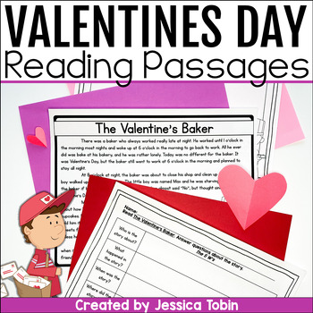 Preview of Valentines Day Reading Comprehension and Writing, Valentines Day Activities