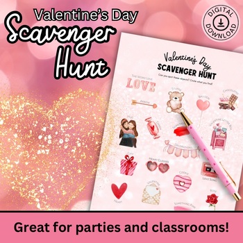 Preview of Valentines Day Activities | Scavenger Hunt