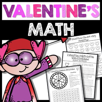 Preview of Valentines Day Activities | Love Math | Color By Number | February Worksheets