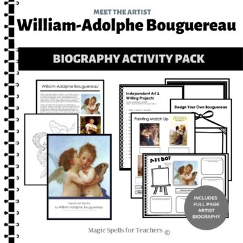 Preview of Valentines Day Activities - William-Adolphe Bouguereau - Biography Art Unit 