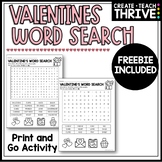 Valentines Day Activities | Word Search
