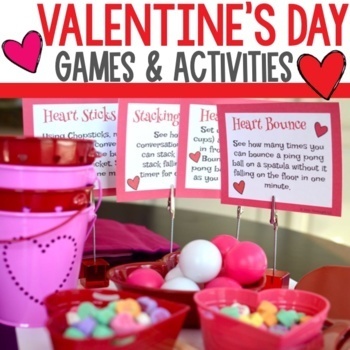 Preview of Valentines Day Activities and Games | Classroom Parties and Celebrations