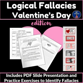 Preview of Valentines Day Activities for High School Students Identifying Logical Fallacies