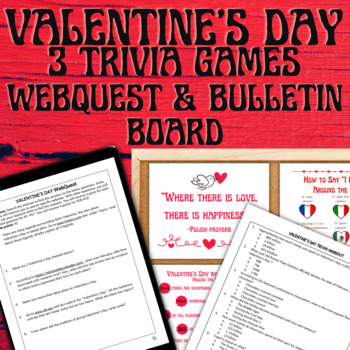 Preview of Valentine's Day Activity Bundle with a Bulletin Board Set