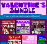 Valentines Day Activity Bundle for Middle School