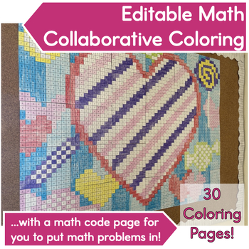 Preview of Valentines Day Activity│Collaborative Coloring Bulletin Board│Editable