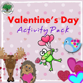 Valentine's Day Activity Pack NO PREP Good Sub Lesson