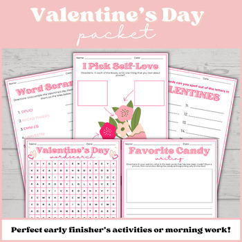 Preview of Valentines Day Activity Packet