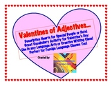 Valentine's Day Adjective Activity with Pre-write and Hear