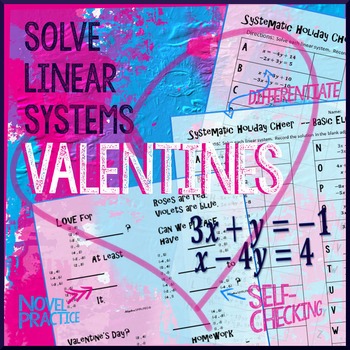 Preview of Valentine's Day Algebra: Systems of Equations