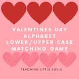 Valentines Day Alphabet lowercase/uppercase Matching Game