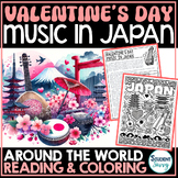Valentines Day JAPAN Coloring Sheets Pages Reading Passage