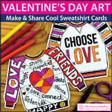 Valentines Day Art and Writing Activity, Make Friendship Cards