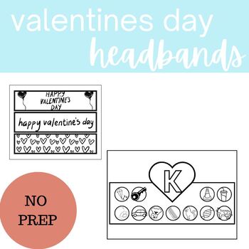 Preview of Valentines Day Articulation Headbands - Speech Therapy Craft