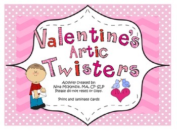 Preview of Valentine's Day Articulation Tongue Twisters