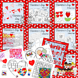 Valentines Day BUMPER PACK - Coloring, Writing, Clipart an