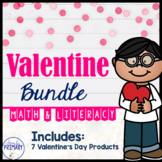 Valentines Day, Math & Literacy Activities BUNDLE Kinderga