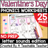 Valentines Day Beginning Sounds Worksheets | Valentine's D