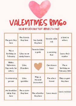 Preview of Valentines Day Bingo!