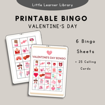 Valentines Day Bingo by LittleLearnerLibrary | TPT