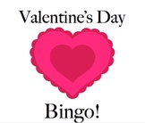 Valentine's Day Bingo Game Card