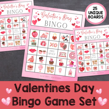 Valentines Day Bingo Game for Preschool, Pre-K, Kindergarten | TPT