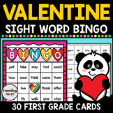 Valentines Day Bingo Sight Word Games 1st Grade Reading Fe
