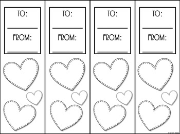 Valentine's Day Bookmarks FREE by Shelly Rees | Teachers Pay Teachers