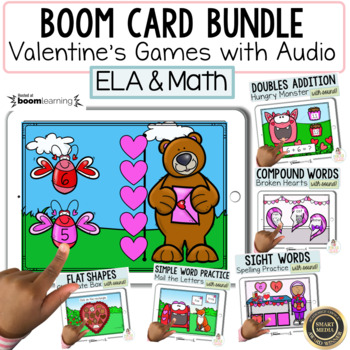 Preview of Valentines Day Boom™ Cards | Digital Activities | 1st | Kindergarten | PreK
