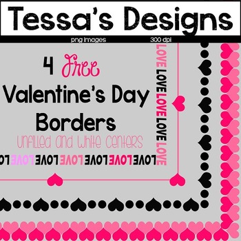 Preview of Valentine's Day Borders